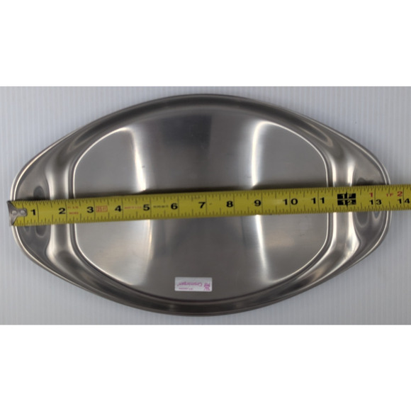 WMF Cromargan Germany 18/8 Stainless Serving Dish Tray Oval Modern Vintage - Picture 3 of 8